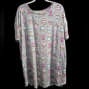 Secret Treasures L-XL Coffee Print Nightgown